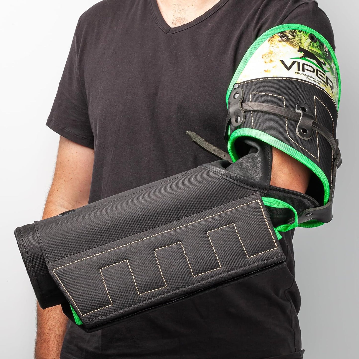 Viper Multi Level Dog Bite Sleeve with 3-Way Adjustable Bite Bar - Left Hand (Sleeve with Synthetic Cover)