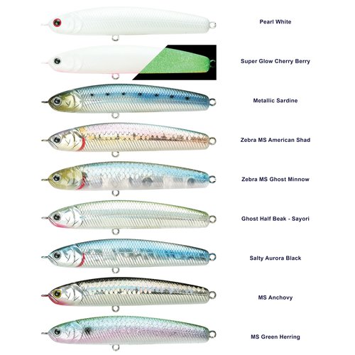 LUCKY CRAFT SW Wander 85TB, Saltwater Surf Fishing Lures, Halibut, Surf Perch, Seabass, Sinking, Shimmy Fall, Fishing Gear, Fishing Accessories, Fishing Tackle (714 Metallic Sardine)