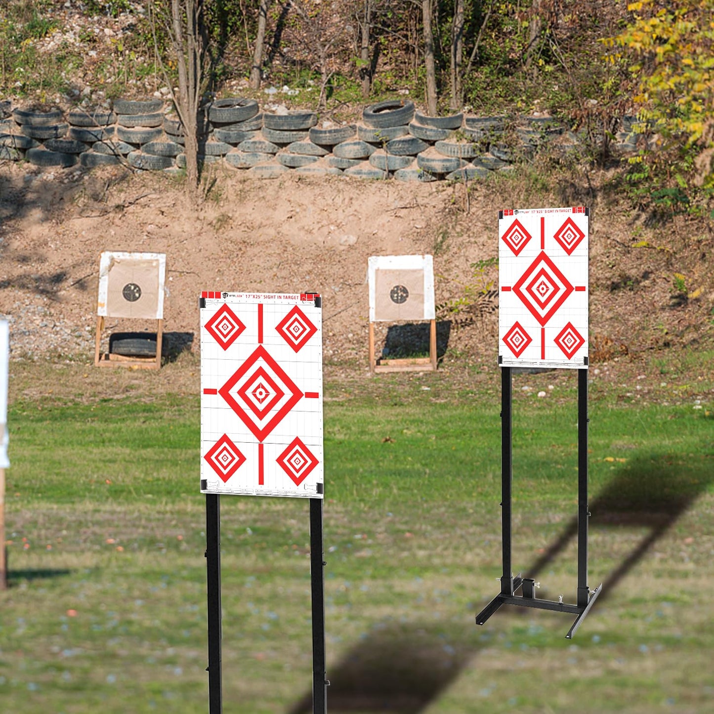 Atflbox Sight in Shooting Range Paper Target, 17X25 Inch Paper Shooting Targets Suitable for Handgun, Rifle, Pellet Gun, Airgun, BB Guns, Airsoft