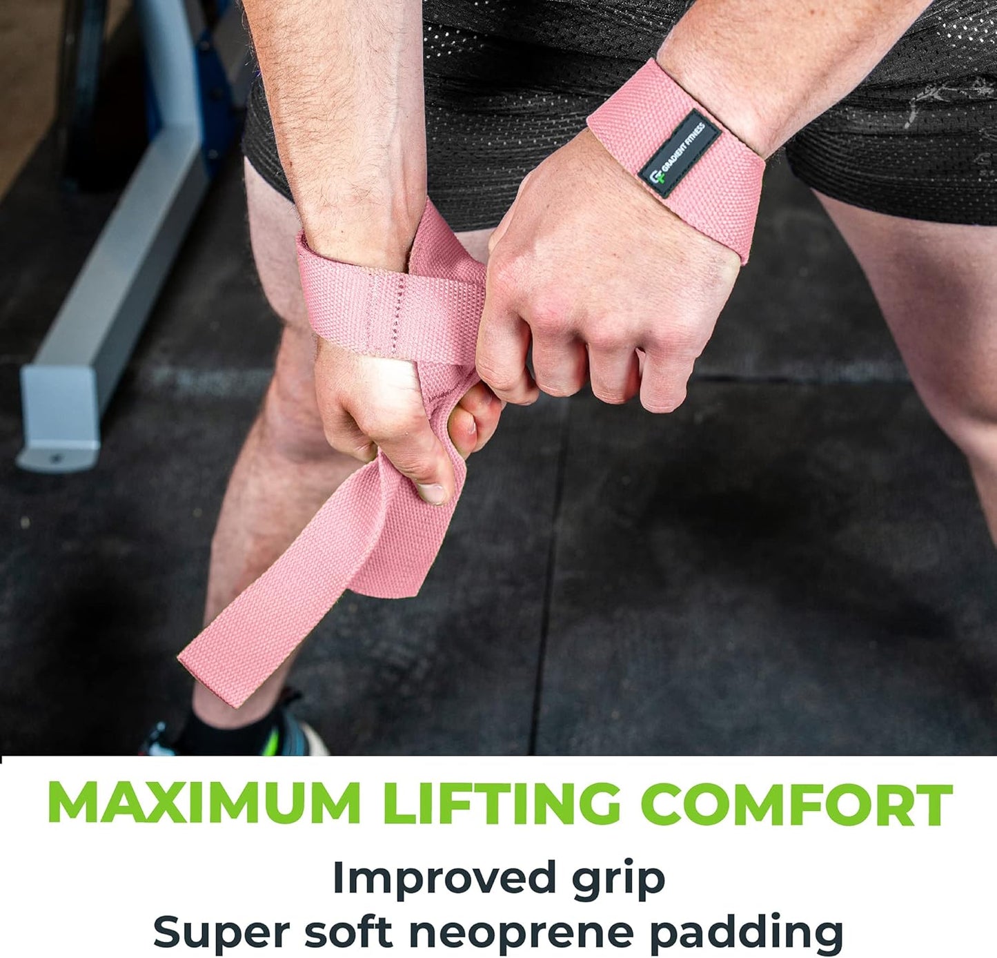 Gradient Fitness Lifting Straps | Wrist Straps for Weightlifting, Deadlift Straps, Lifting Straps for Weightlifting, Straps for Weight Lifting, Weight Lifting Straps for Men/Women, Gym Lifting Grips