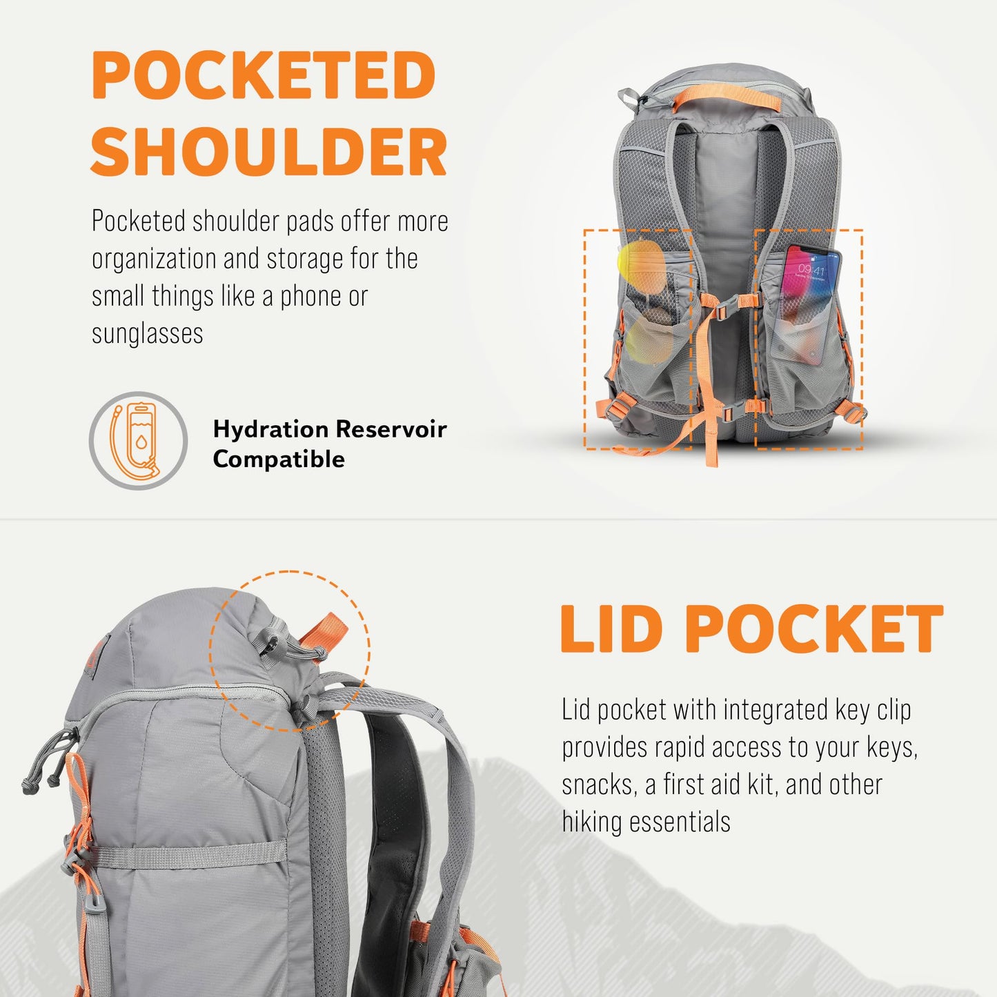 Mystery Ranch Gallagator 20 Backpack – Weather Resistant Travel Bag with Sternum Strap – Gravel, 20L, L/XL