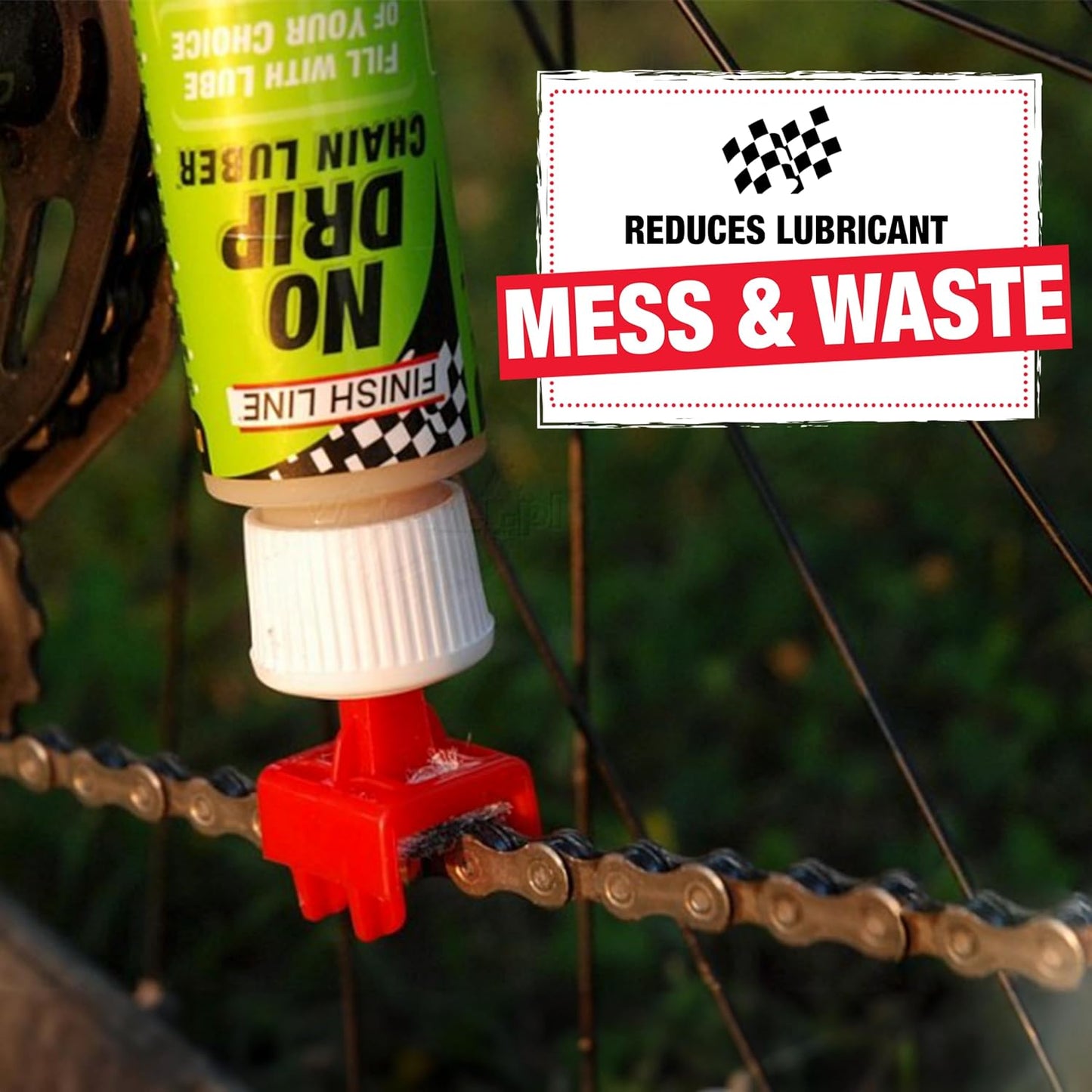 No Drip Chain Luber for Bicycles - Finish Line Bike Lubricant for Smooth Riding