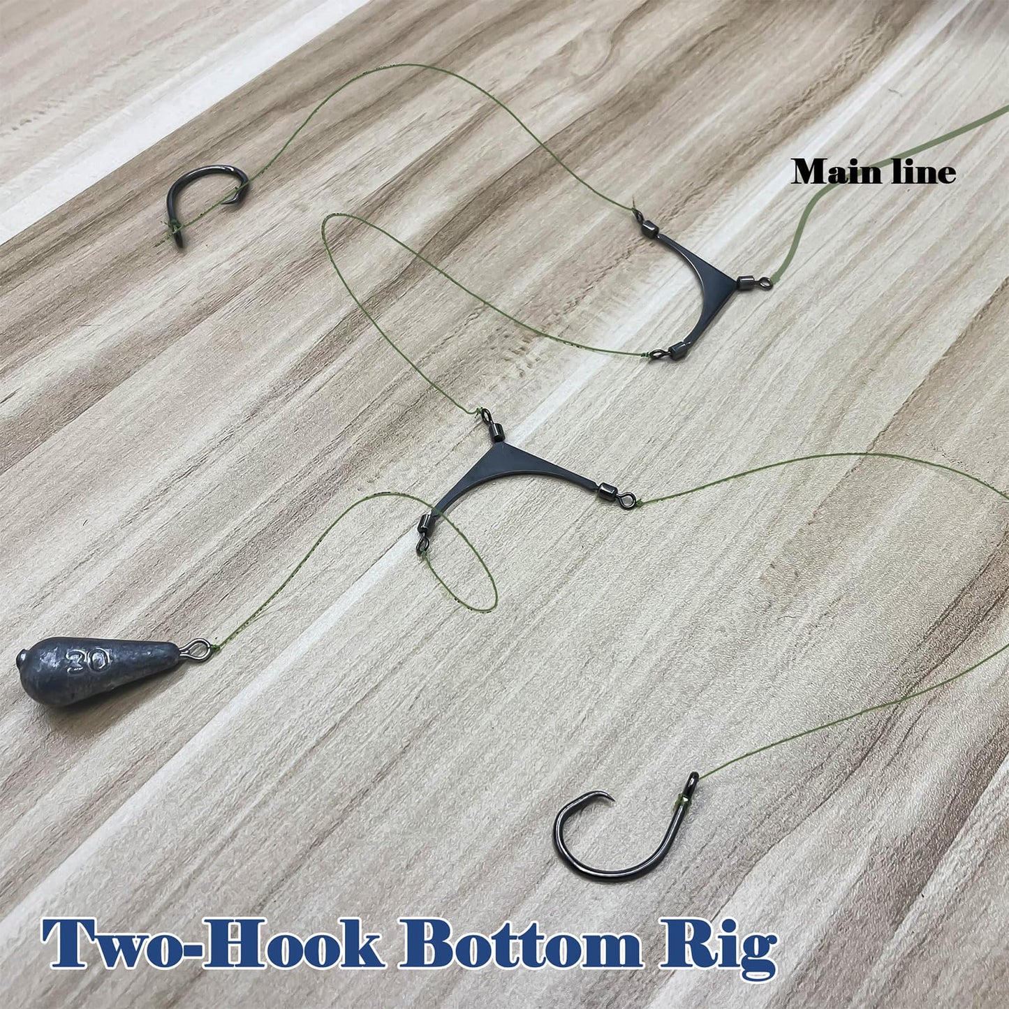 FishTrip 3 Way Swivel Fishing - 15pcs 3way Rolling Swivels Fishing Tackle Stainless Steel for Fishing Rigs Saltwater(Size10#)