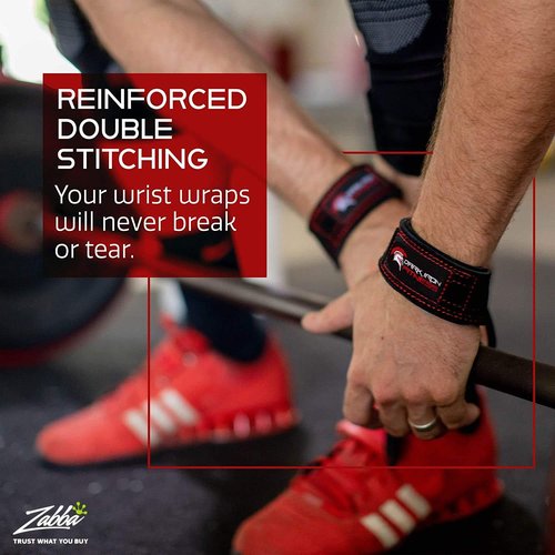 Dark Iron Fitness Weightlifting Leather Suede Lifting Wrist Straps Bundle for Men and Women Wraps Weight for a Heavy Powerlifting Grip Hooks with Padded Support