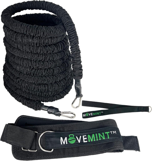 MOVEMINT 33ft Speed Bungee Band Trainer, 90+lbs Resistance (Longest in Market)