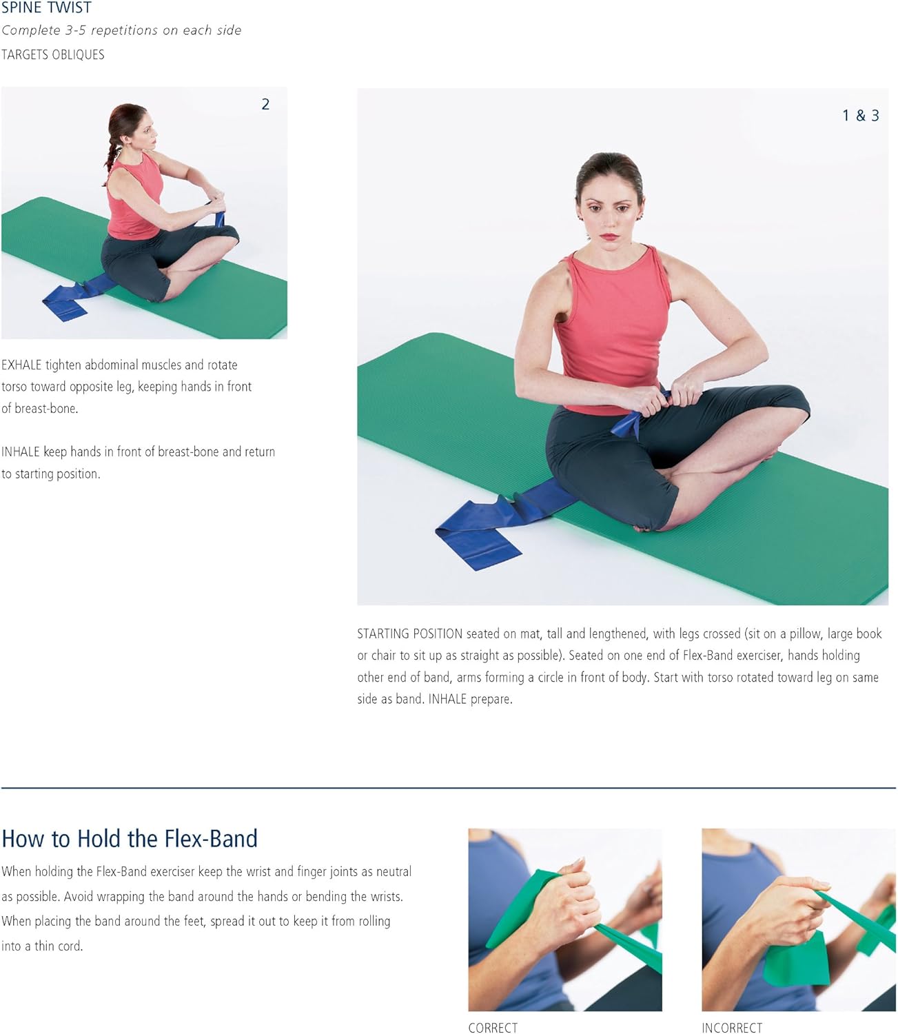 STOTT PILATES Flex Band Roll - Durable Resistance Exercise Band for Home Workouts