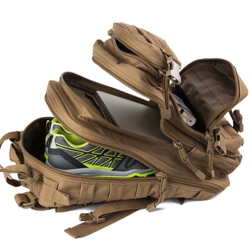 ZSearARMY Small Military Survival Backpack Tactical Hydration backpack for Hiking Riding (TAN)