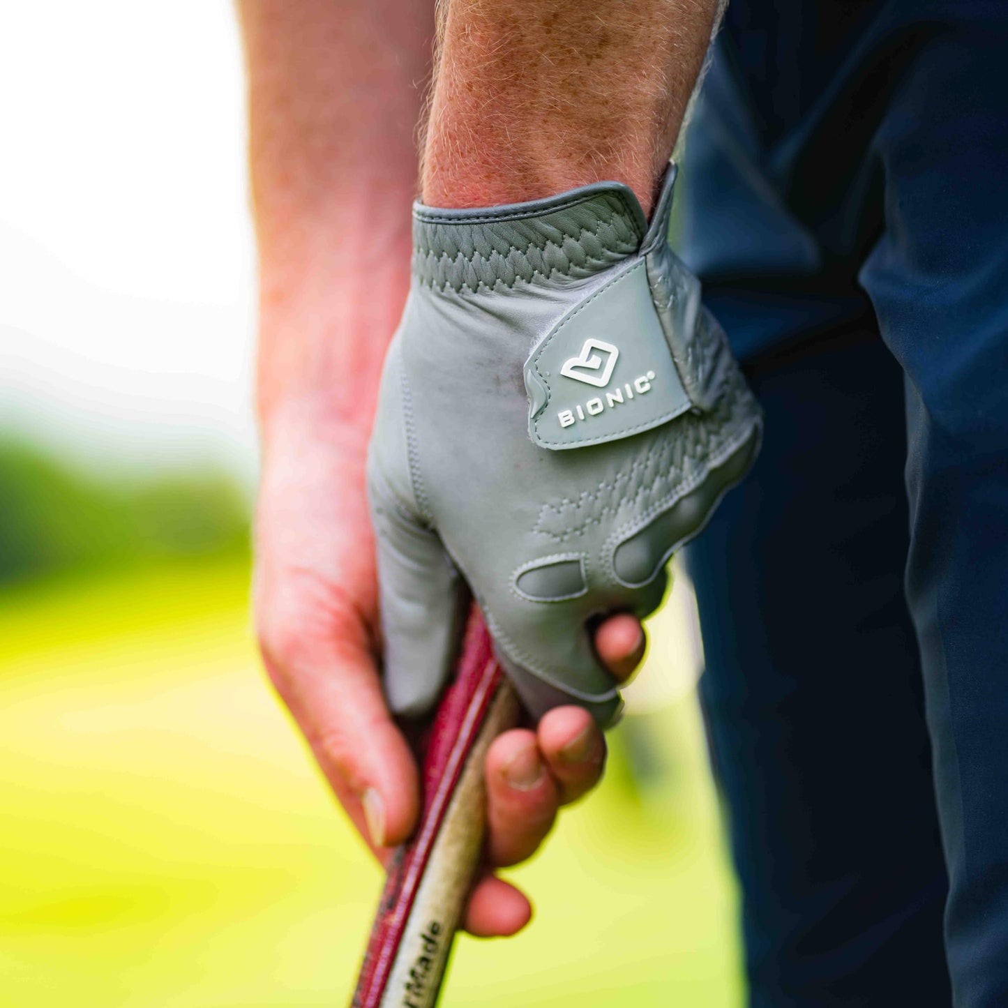 Men's StableGrip with NaturalFit 2.0 Golf Glove with Dual Expansion Thumb for Best Fit - Premium Cabretta Leather… (Gray, XX-Large, Right)