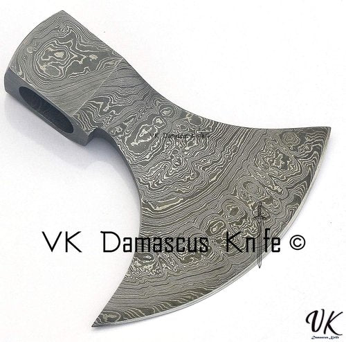 Damascus Axe Head - Viking Axe Head Only, Camping Hatchet Head for Making Wood Splitting Axe for Wood Cutting Axes and Hatchets 3007