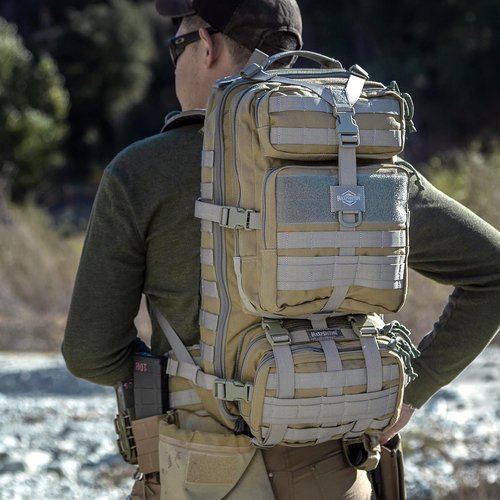 MAXPEDITION Gyrfalcon Backpack (Khaki-Foliage) 36L Tactical Backpack with Detachable Waist Pack, MOLLE Internal Frame Rucksack, Military Survival Pack, Bug Out Bag, PT1054KF