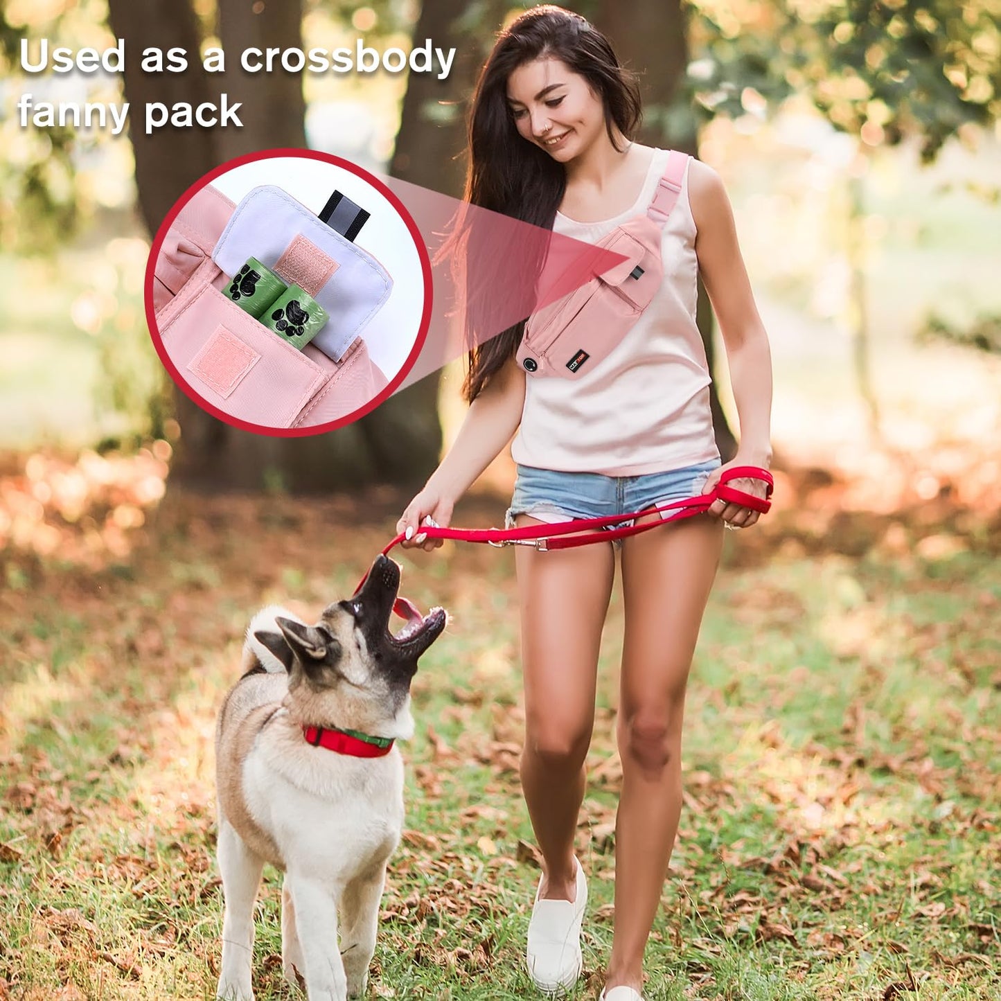 MAXTOP Fanny Pack Shoulder Bag Belt Bag with Headphone Jack Water Resistant Waist Bag Running Phone Holder for Women Yoga Gym Jogging Workout Fitness Exercise Dog Walking