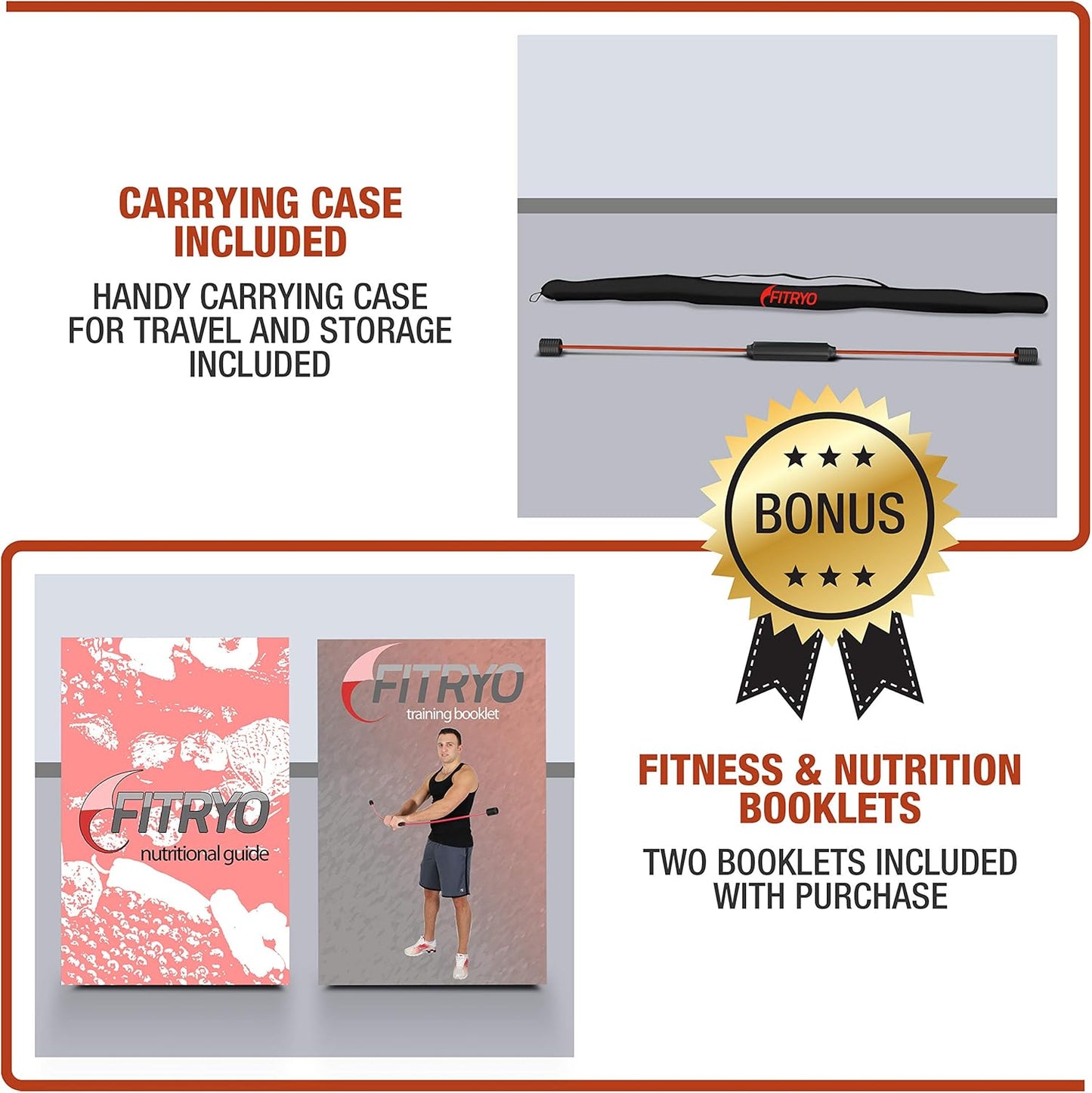 Flex Fitness Body Bar for Physical Therapy & Rotator Cuff Relief - Shoulder Rehabilitation Tube for Baseball & Exercise Stick - Mobility Training Stick for Home Workout