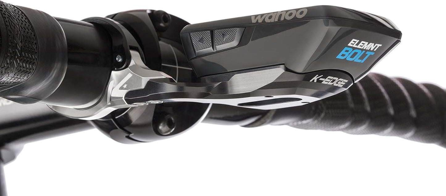 K-EDGE Unisex – Adult's K13-1600AR Wahoo Bolt Aero Race Mount, Black anodize, Standard Size