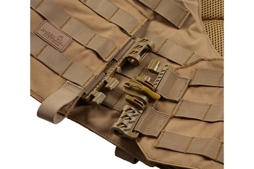 Lancer Tactical Quick Release Medium/Large Airsoft Vest Pouch (Medium, Khaki)