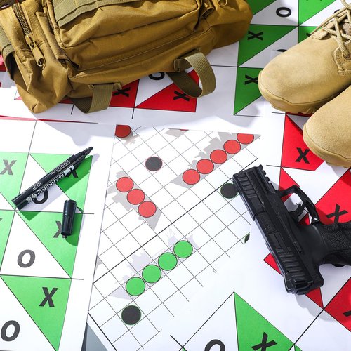 Datanly 50 Sheets Battle Target Bulk 17x25 Inch Paper Targets for Shooting Practice Shooting Range Accessories Paper Target Highly Visible and Bright Game Targets for Range or Outdoor