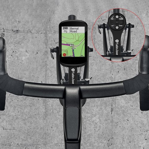Bike Computer Mount - Out Front Mounts for Road Bikes Integrated Handlebar, Aluminium Alloy GPS Computer Combo Mount & GoPro Full Range
