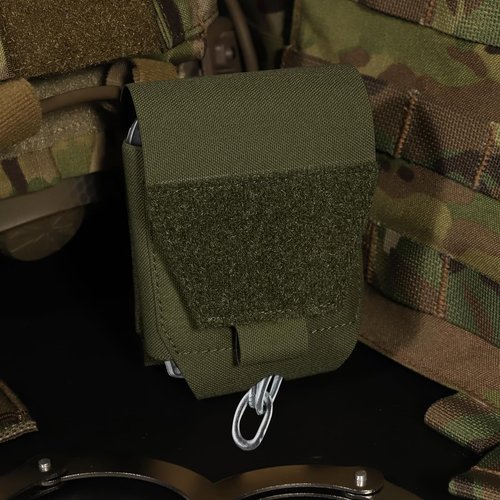 Handcuff Pouch, Molle Handcuffs Holder Hoslter Nylon Cuff Pouches Case for Duty Belt Tactical Vest Police Law Enforcement Security Officer Accessories fits Most Hand Cuffs - Ranger Green