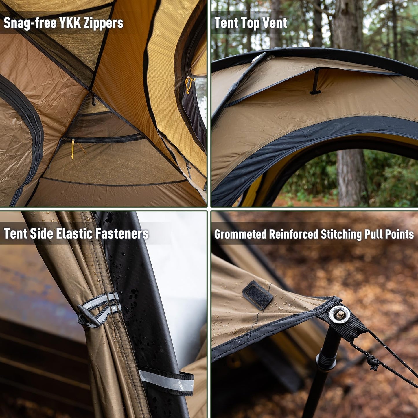 POMOLY Outdoor Camping Hot Tent Leo 2 With Inner Tent for 1-2 Person Hiking, Hunting, Backpacking