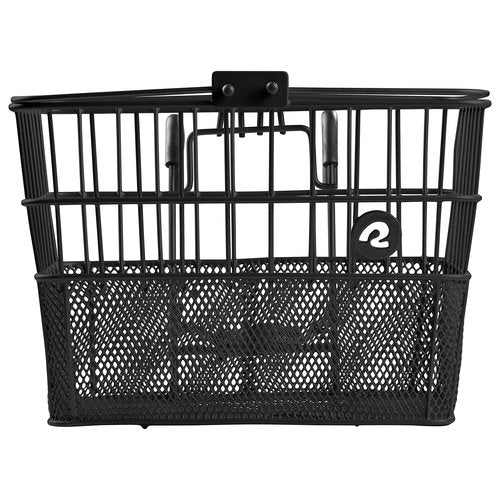 Retrospec Apollo Detachable Front Bike Basket Steel Half-Mesh & Master Lock Bike Lock Cable, Combination Bicycle Lock, Cable Lock for Outdoor Equipment, 8143D