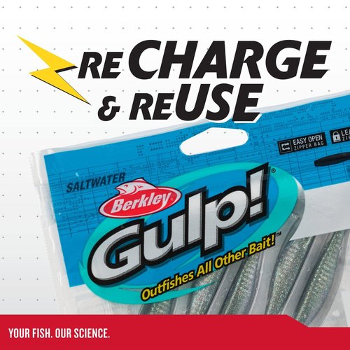 Berkley Gulp! Saltwater Jerk Shad Fishing Bait, Key Lime Chrome, 5in, Extreme Scent Dispersion, Realistic Baitfish Profile, Ideal for Redfish, Flounder, Bass and More
