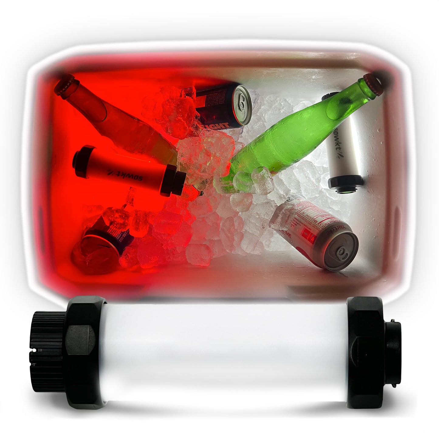 SOWKT Waterproof Cooler Light - 55 Hours of Light on One Charge - Rechargeable LED Light - Cooler Accessories Compatible with YETI, RTIC, ORCA, and more! Great for Camping, Fishing, Parties & Hunting!