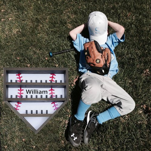 Personalized Baseball Ring Holder, Custom Name Baseball Ring Display Case Display, Championship Ring Display Case, Storage Rack for Collecting and Organizing Sports Memorabilia