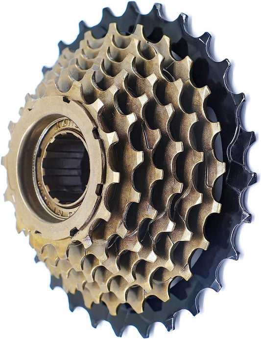 SYNERGY Bike Freewheel, 6/7/8/9 Speed 14-28T/14-34T/13-32T Bicycle Freewheel Threaded Type Freehub Cycling Replacement Part