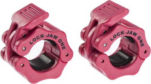 Lock-Jaw Barbell Collar - PINK Standard Weightlifting Accessory for Secure Grip