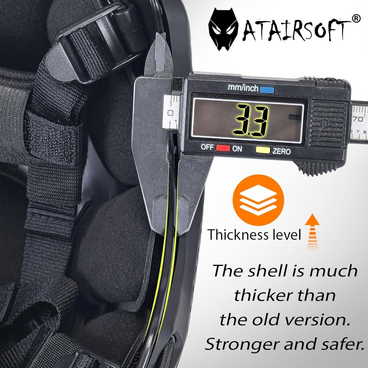Paintball Tactical Fast Helmet - ATAIRSOFT PJ Type Airsoft Gear for Enhanced Protection