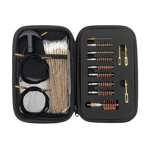 MIDUG Gun Cleaning Kit Handgun Maintenance kit for .17 .22/.223/5.56MM .243 .280 .30 .357/9MM .40 .45 12GA, Including Bore Brushes, Stainless Steel Pick, Brass Slotted Patch Loops and More