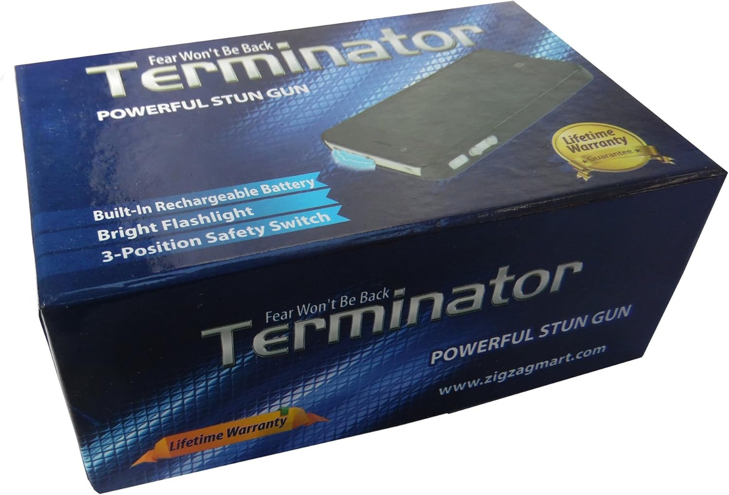 Terminator SGCPM-89 BV Smart Cell Phone Stun Gun - Heavy Duty Rechargeable with LED Flashlight