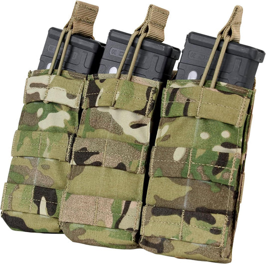 Condor MA27-008 Triple M4/M16 Open Top Mag Pouch Multicam