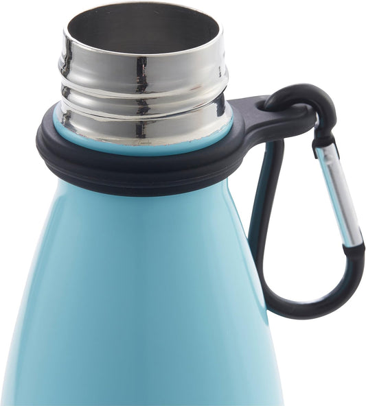 Silicone Water Bottle Carrier with Carabiner (2 Pack)