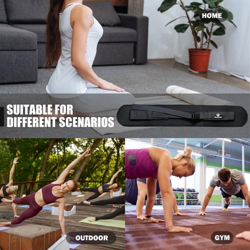 WOOTMIN Hip thrust belt PRO, Thickened non-slip,fully upgraded Hip thrust belt for dumbbells, more comfortable Hip thrust belt, home gym Hip thrust belt with wider and longer anti-slip pads.