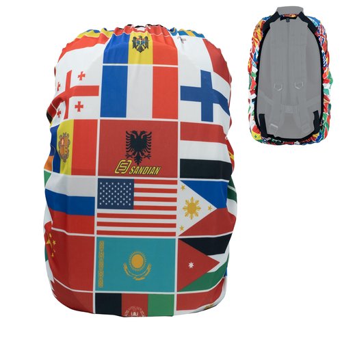 SANDIAN, All Backpack Rain Cover, Stretch Fits Most 25-80L Capacity, Strong TPU Coated, All Weather Resistant, Anti-Slip, Lightweight, Universal Fit with Plastic Stopper (Peacemaker)