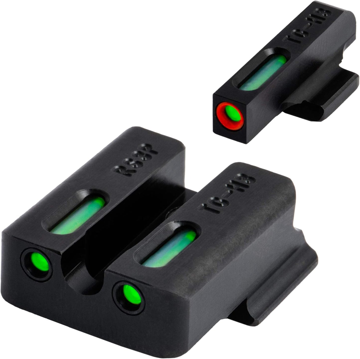 Truglo TFX PRO Night Sight for Handguns - Glowing Tritium & Fiber Optic, Compact & Durable