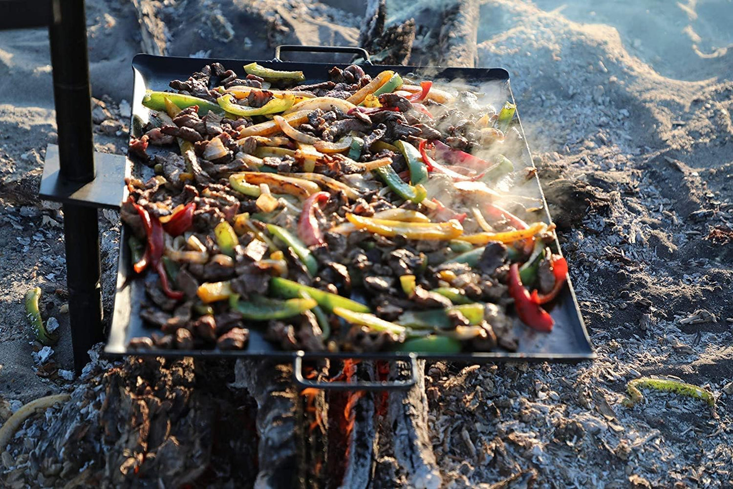 GameMaker Open Fire Cooking Grill – Portable Campfire Grill for Open Flame Cooking, Firepits, Outdoor Fire Rings & Camping – Heavy-Duty, Easy Setup & Adjustable Height