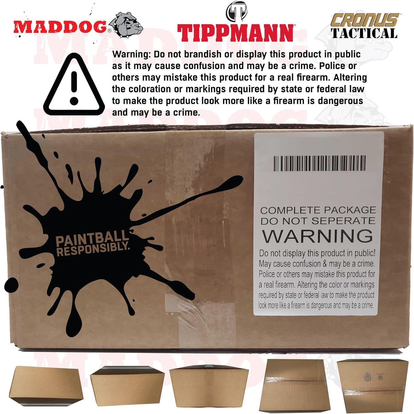 Tippmann Cronus Tactical Paintball Gun Marker Starter Package - Maddog Edition