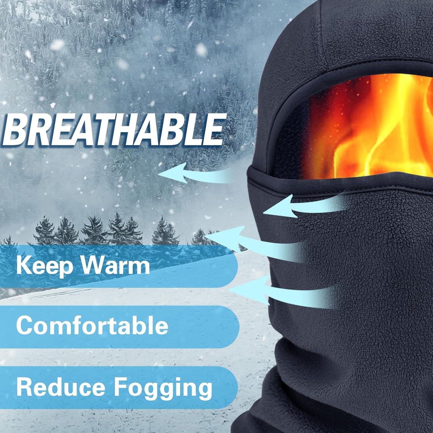 Winter Balaclava Ski Mask | Unisex Face Cover for Outdoor Sports