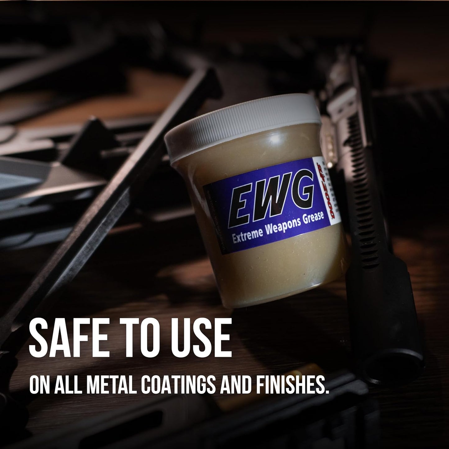 SLIP 2000 Extreme Weapons Grease (EWG), Reduces Friction and Wear, Grease Lube in Anti-Ware Package, Extreme Pressure Properties, No PTFE, 4 oz