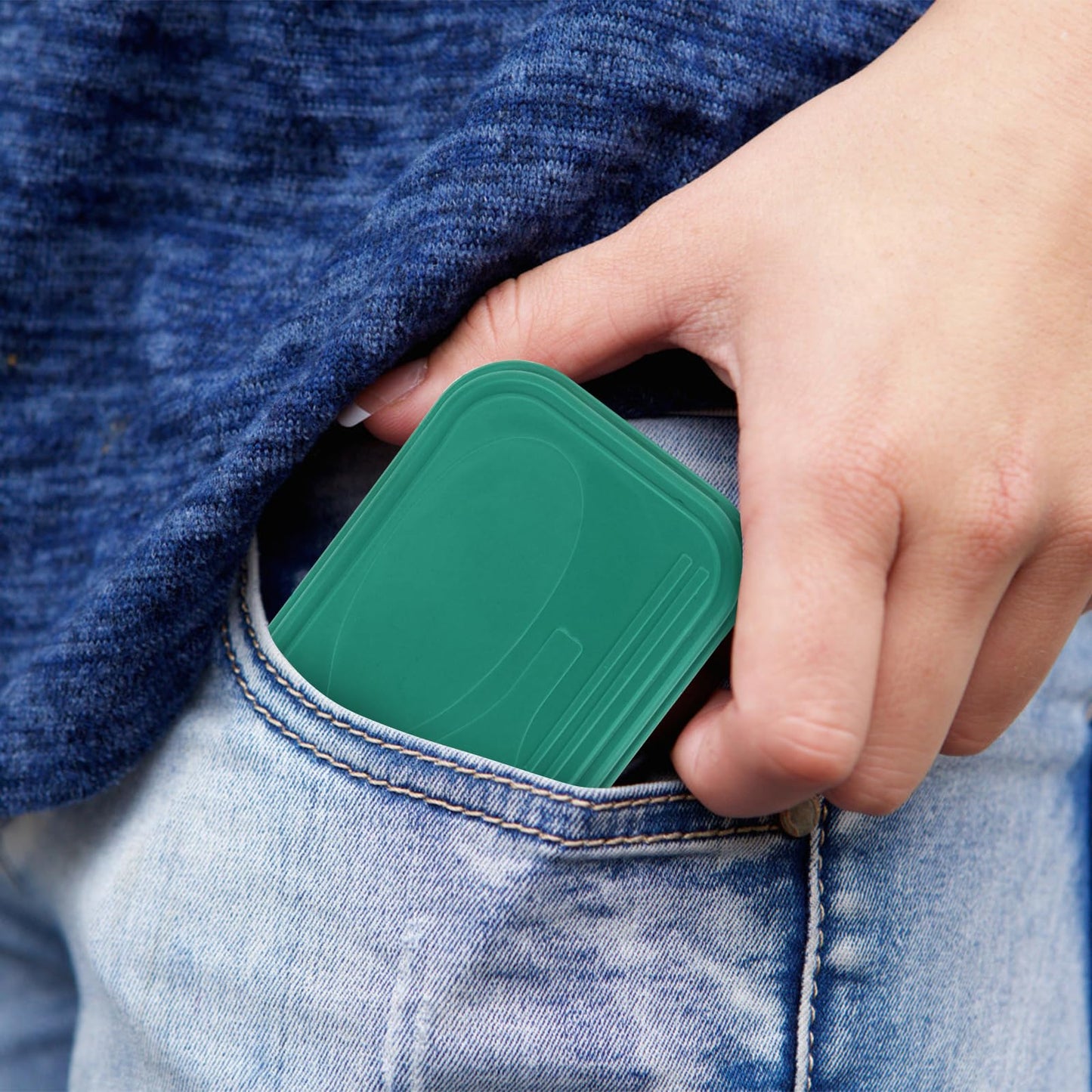 JEPELUS 4PCS Collapsible Utensil Sets for Lunch Box, Reusable Cutlery Set with Case, Travel Utensils Outdoor, Lunch Utensil Set for Work Travel Home School, Portable Utensils Adult