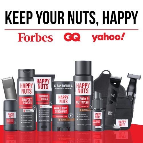HAPPY NUTS Anti Chafe Starter Pack - Comfort Stick and Comfort Cream Ultimate Friction Defense & Chafing Prevention for Active Lifestyles