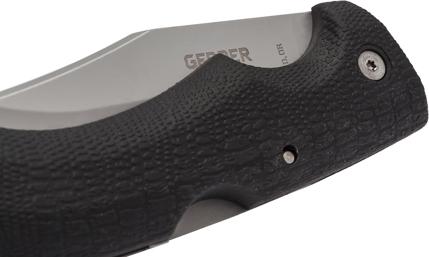 Gerber Gear Gator Folding Pocket Knife with Gator Grip for Gardening, Survival, Hunting, Camping and Bushcraft