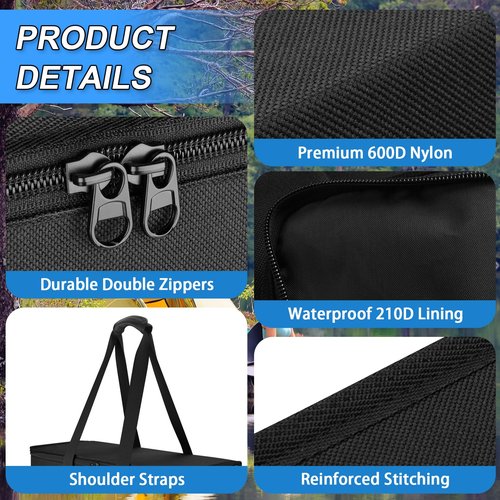 Xxerciz Carry Bag Compatible with King Koil Twin/Queen Air Mattress, Heavy Duty Camping Air Mattresses Storage Bag with Straps, Foldable and Dustproof, Portable Carry Case for Outdoor Travel Camping