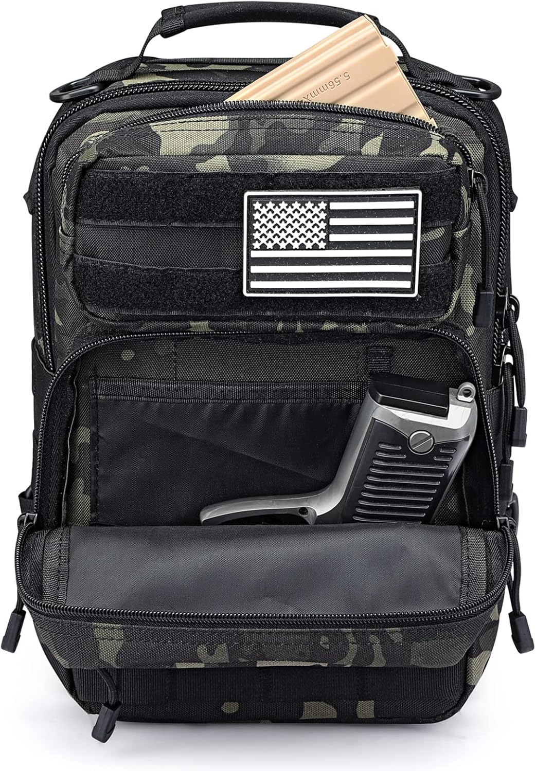 G4Free Tactical Sling Bag Backpack Military Rover Shoulder Sling Pack Molle EDC Small Crossbody Chest Pack