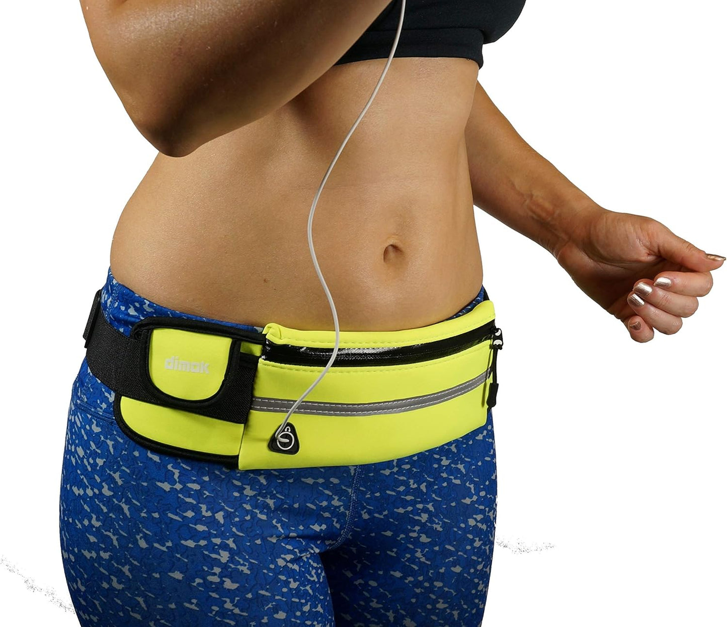 Running Belt Waist Pack - Water Resistant Runners Belt Fanny Pack for Hiking Fitness – Adjustable Running Pouch for Phones iPhone Android