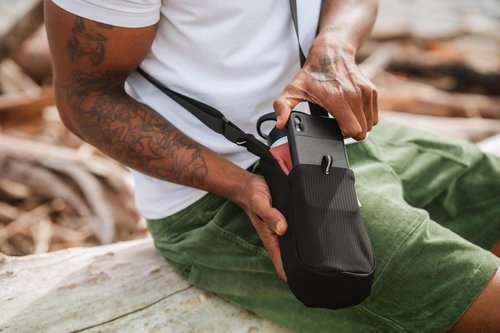 ChicoBag Adjustable Bottle Sling rePETe + Refine (Sapphire)