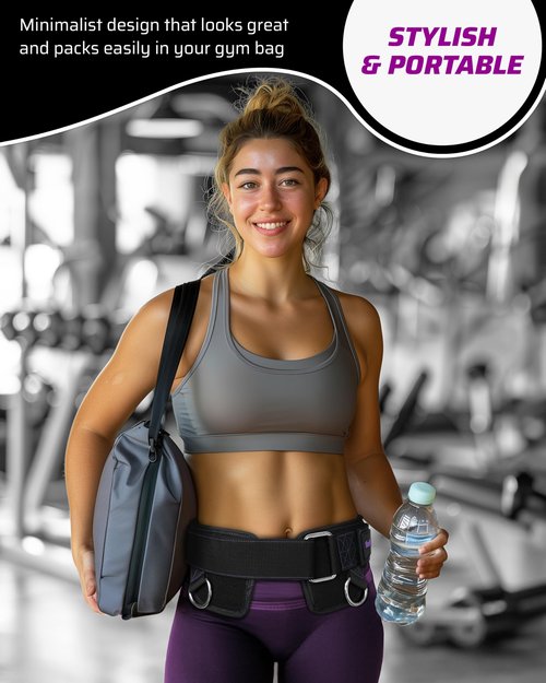 THEFITGUY Women’s Dip Belt – Pull-Ups, Dips & Belt Squats | Hip-Hugging Fit, Padded Comfort & Secure Buckle | No Pinch, No Slide | 2 Straps + 2 Hooks Included