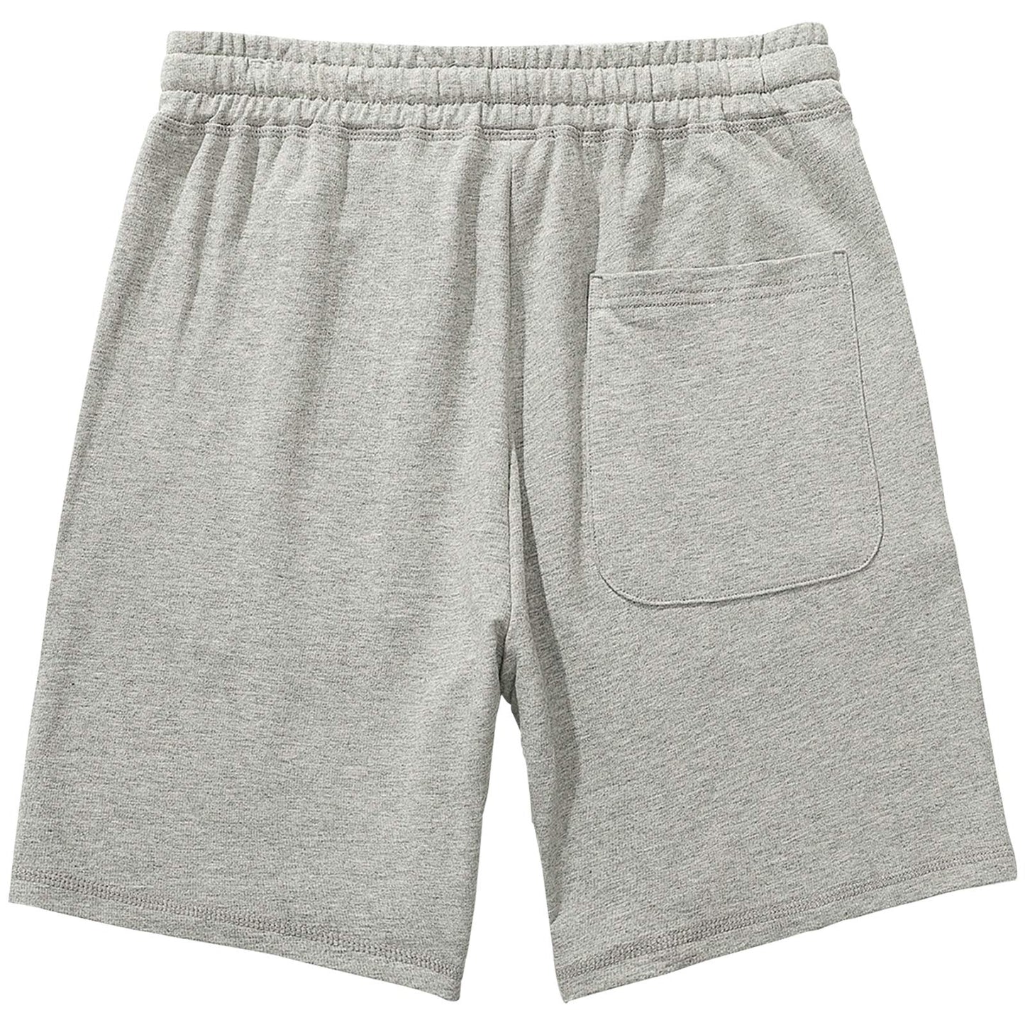AMY COULEE Men's Casual Shorts 8” Cotton Athletic Workout Lounge Sweat Shorts with Pockets (Gray, L)
