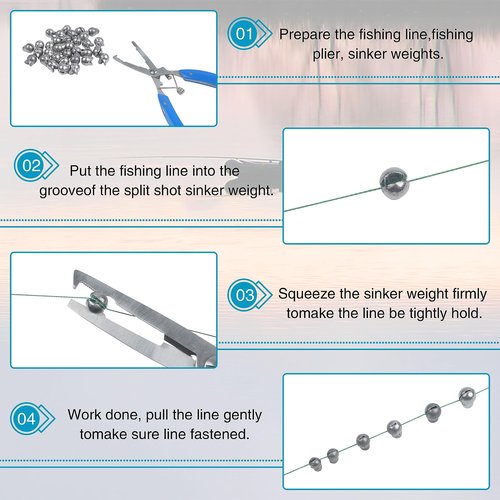 Split Shot Fishing Weights Sinker Kit, 180/210pcs Removable Round Clip On Fly Fishing Line Sinkers Fishing Egg Weights Sinkers Freshwater Saltwater